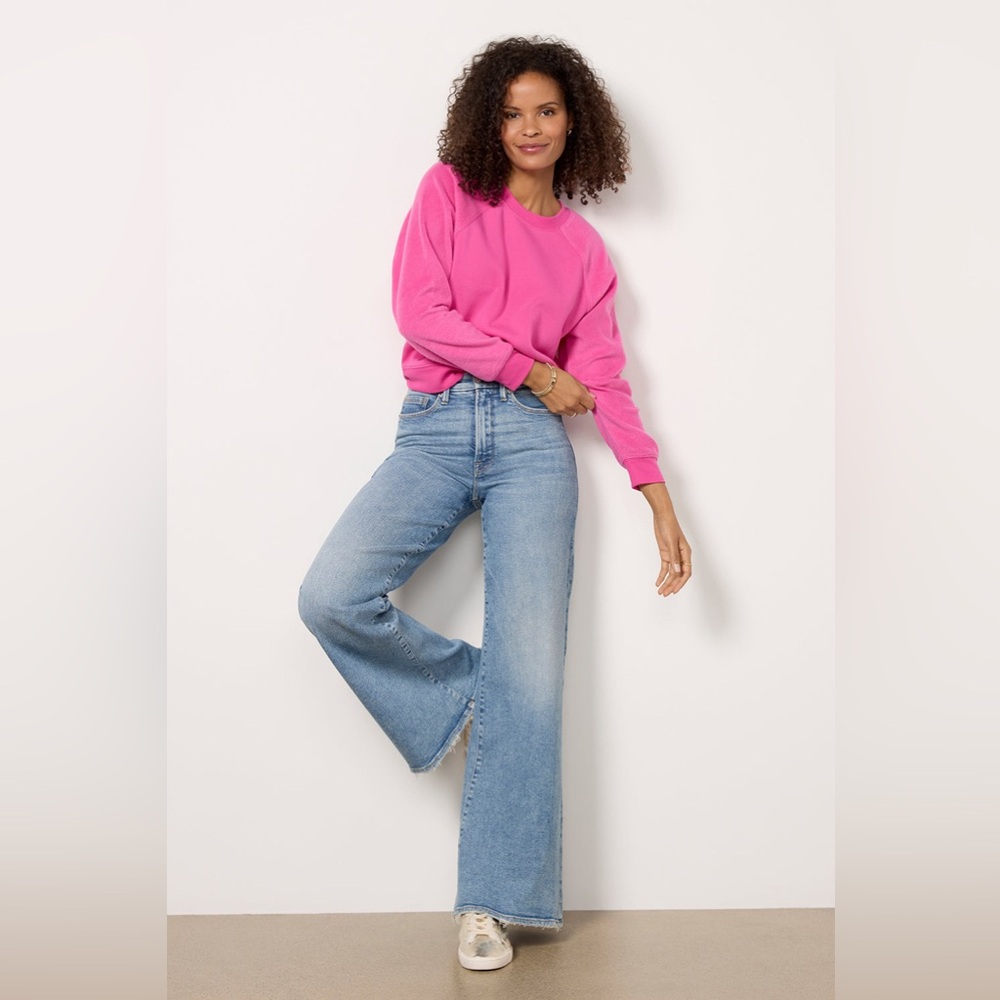 Good American Light Blue Flare Jeans